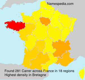 Surname Carrer in France Surname Carrer in France