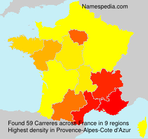 Surname Carreres in France Surname Carreres in France