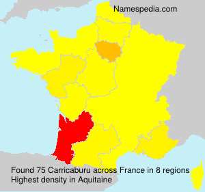 Surname Carricaburu in France Surname Carricaburu in France