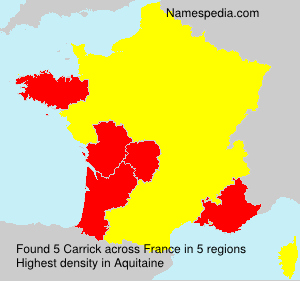 Surname Carrick in France Surname Carrick in France