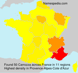 Surname Carrozza in France Surname Carrozza in France