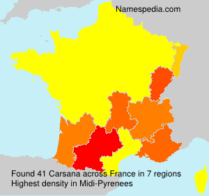 Surname Carsana in France Surname Carsana in France