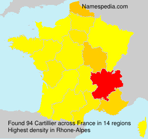 Surname Cartillier in France Surname Cartillier in France