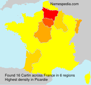 Surname Cartin in France Surname Cartin in France