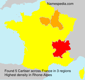 Surname Cartiser in France Surname Cartiser in France
