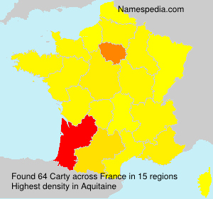 Surname Carty in France Surname Carty in France