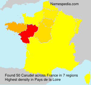 Surname Carudel in France Surname Carudel in France