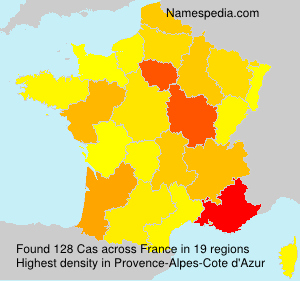 Surname Cas in France Surname Cas in France