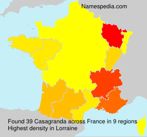 Surname Casagranda in France Surname Casagranda in France