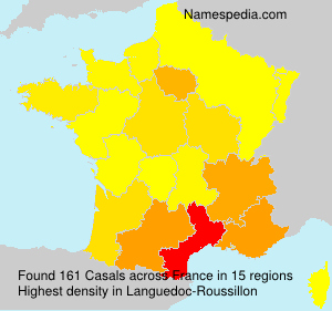Surname Casals in France Surname Casals in France