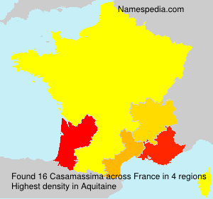 Surname Casamassima in France Surname Casamassima in France