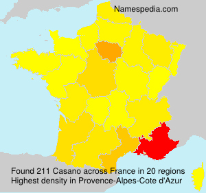 Surname Casano in France Surname Casano in France