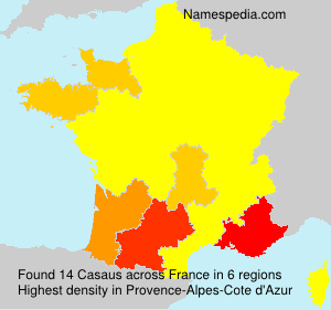 Surname Casaus in France Surname Casaus in France