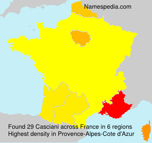 Surname Casciani in France Surname Casciani in France