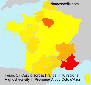 Surname Cascio in France Surname Cascio in France