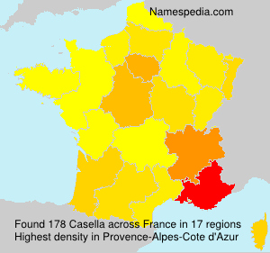 Surname Casella in France Surname Casella in France
