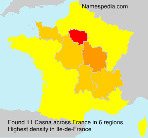 Surname Casna in France