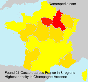 Surname Cassert in France Surname Cassert in France