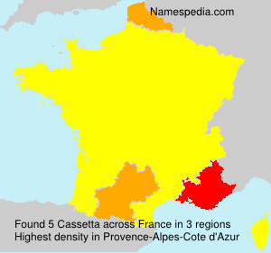 Surname Cassetta in France Surname Cassetta in France