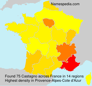 Surname Castagno in France Surname Castagno in France