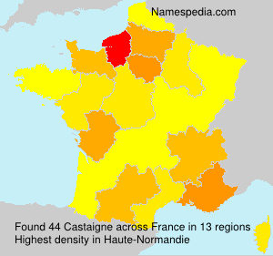 Surname Castaigne in France Surname Castaigne in France