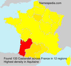 Surname Castandet in France Surname Castandet in France
