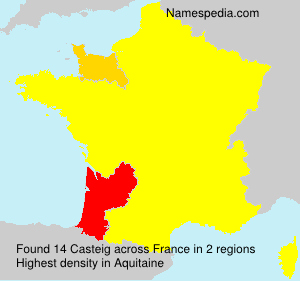 Surname Casteig in France Surname Casteig in France