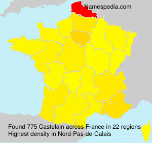 Surname Castelain in France Surname Castelain in France
