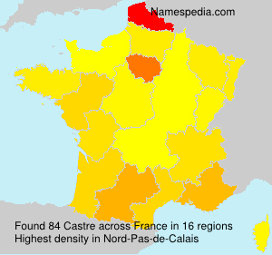 Surname Castre in France Surname Castre in France