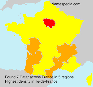 Surname Catar in France Surname Catar in France