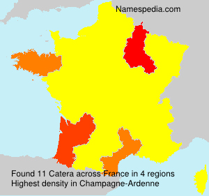 Surname Catera in France Surname Catera in France