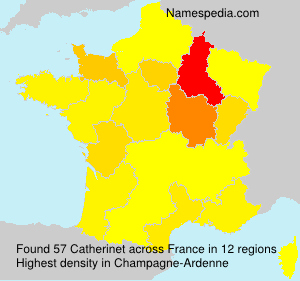 Surname Catherinet in France Surname Catherinet in France