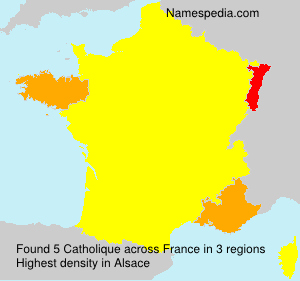 Surname Catholique in France Surname Catholique in France