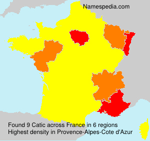Surname Catic in France Surname Catic in France