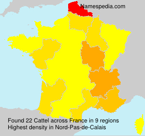 Surname Cattel in France Surname Cattel in France