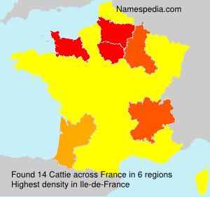 Surname Cattie in France Surname Cattie in France