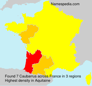 Surname Caubarrus in France Surname Caubarrus in France