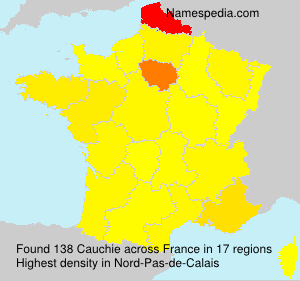 Surname Cauchie in France Surname Cauchie in France