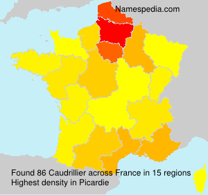 Surname Caudrillier in France Surname Caudrillier in France