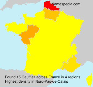 Surname Cauffiez in France Surname Cauffiez in France