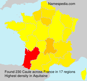 Surname Caule in France Surname Caule in France