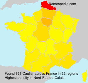 Surname Caulier in France Surname Caulier in France