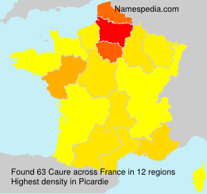 Surname Caure in France Surname Caure in France