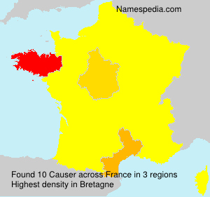 Surname Causer in France Surname Causer in France