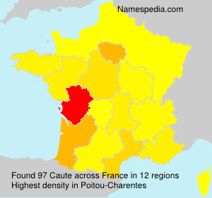 Surname Caute in France Surname Caute in France