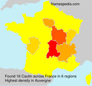 Surname Cautin in France Surname Cautin in France