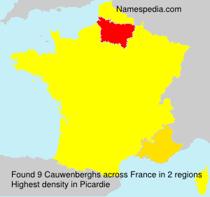 Surname Cauwenberghs in France Surname Cauwenberghs in France