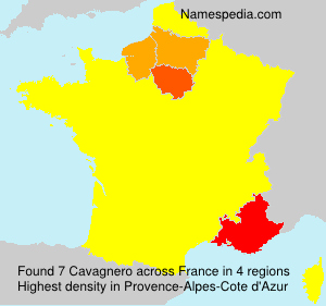 Surname Cavagnero in France Surname Cavagnero in France