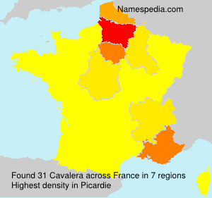 Surname Cavalera in France Surname Cavalera in France