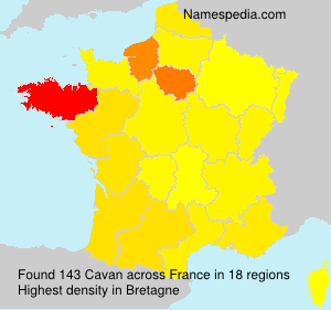 Surname Cavan in France Surname Cavan in France